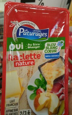 Raclette nature Bleu blanc coeur