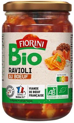 Ravioli pur bœuf Bio 650g front packaging