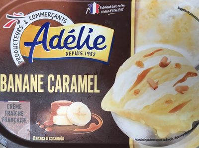 Glace banane caramel