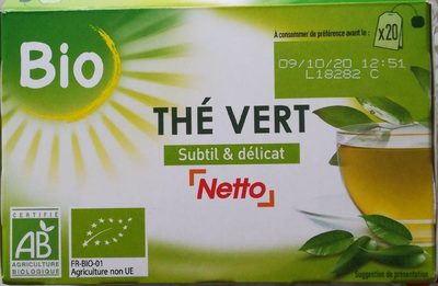 Thé vert subtil et délicat