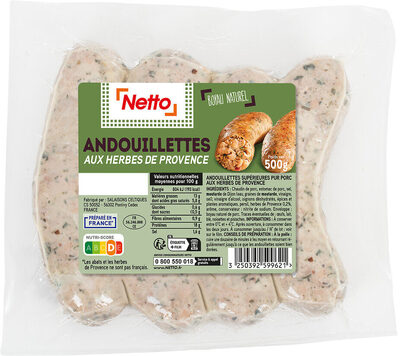 ANDOUILLETTES SUP HERBES DE PROVENCE (SAISONNIER d'avril à septembre) 4x125g