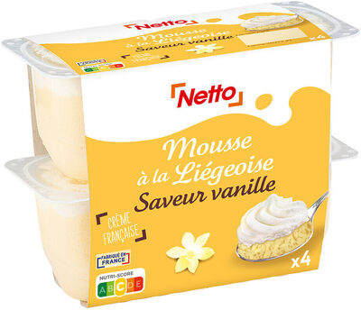 Mousse liegeoise vanille 4x80g