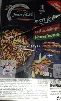 Boeuf sauce asiatique legumes croquants