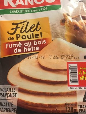 Filet de poulet front packaging