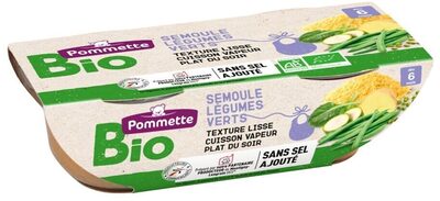 BOLS BIO Semoule Légumes verts 6 mois 2x200G