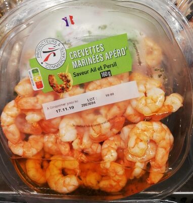 Crevettes marinées apéro