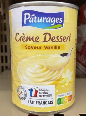 Crème dessert saveur vanille