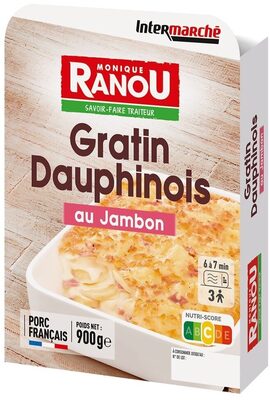 GRATIN DAUPHINOIS AU JAMBON 900g