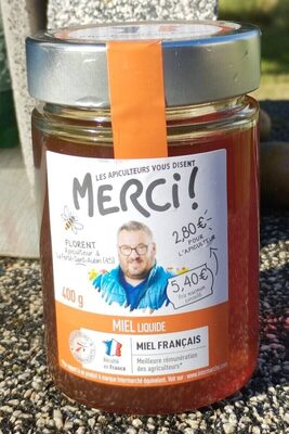 Miel liquide front packaging