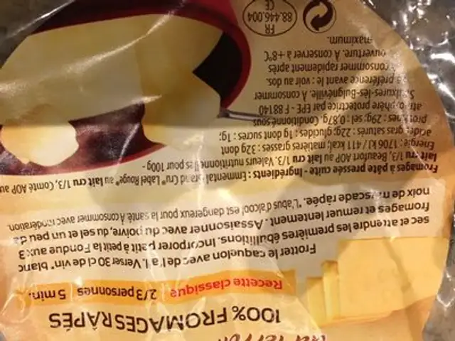 Fondue aux 3 fromages du Terroir français ingredients label