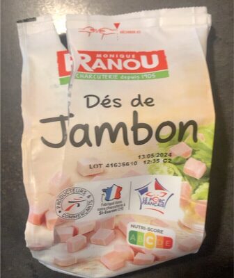 Dés de jambon front packaging
