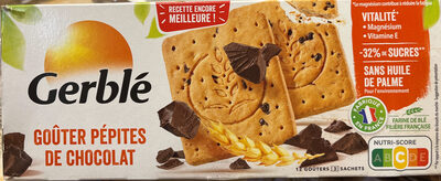 Goûter pépites de chocolat front packaging