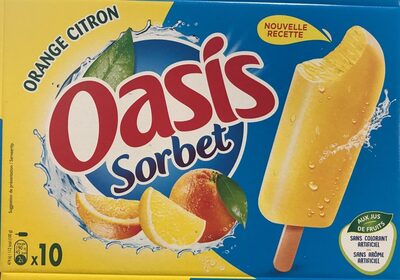 Oasis sorbet Orange Citron front packaging