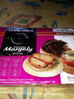 55G Mini Craquelins Toasts Margely front packaging