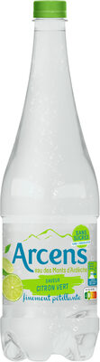 ARCENS 1L Eau Minérale Naturelle Finement Pétillante, à l'arôme naturel de citron vert