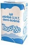 Lait demi-écrémé front packaging