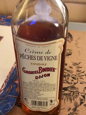 Crème de pêches de vigne