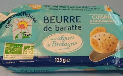 Beurre de baratte biologique aux algues de Bretagne