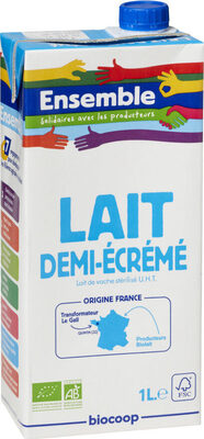 Lait 1/2 écrémé UHT