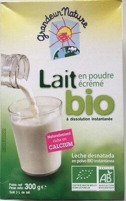 Lait en poudre écrémé bio