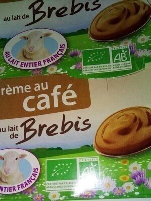 creme dessert au lait de brebis au café