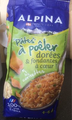 Alpina, Pates a poeler cornettes, le sachet de 350 gr front packaging