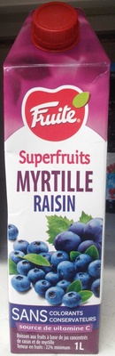 Superfruits Myrtille Raisin