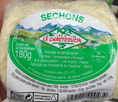 Sechons au lait thermise LE CHARTROUSIN, 40%MG