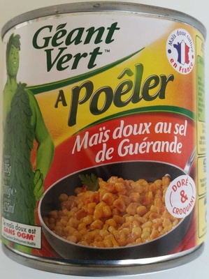 Maïs doux a poêler au sel de Guérande front packaging