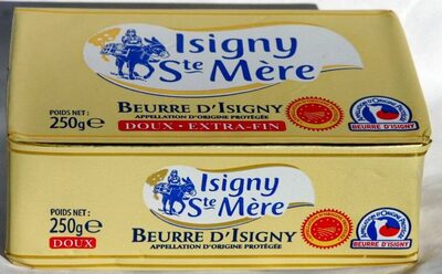 Beurre d'Isigny doux, extra -fin front packaging