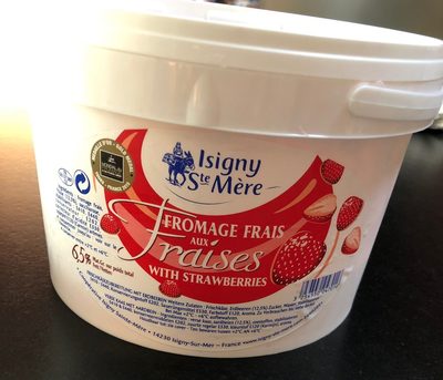 Fromage frais aux fraises