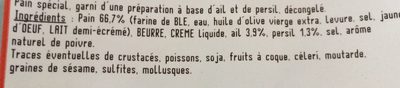 Prefou a l'ail et au persil ingredients label