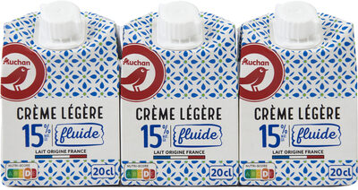 Crème légère fluide15% mat. gr. front packaging