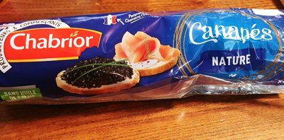 Canapés nature front packaging