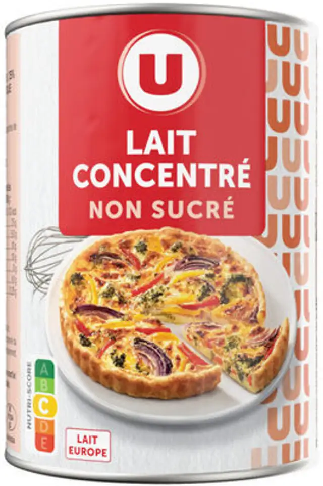 Lait concentré non sucré 7,5%MG, 410g front packaging