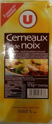 Cerneaux de noix, barquette secable 2 x 62,5g