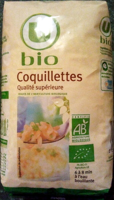 Pâte Coquillettes bio, paquet de 500g