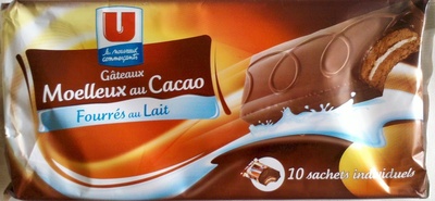 Gateaux moëlleux au cacao fourré au lait
