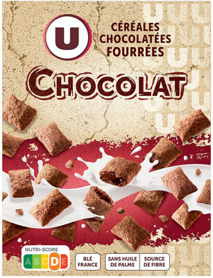 Céréales chocolatées fourrées chocolat - paquet de 375g