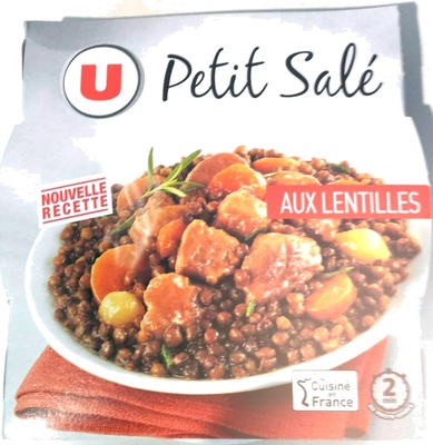 Plat cuisiné Petit salé aux lentilles barquette micro-ondable de 300g