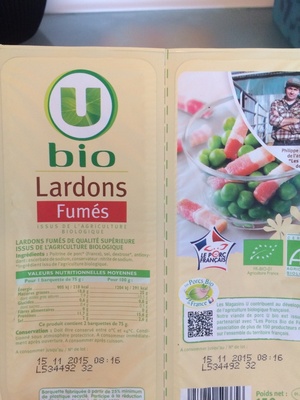 Lardons fumés - 2x75g