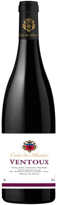 Vin Rouge Ventoux AOC rouge CROIX DES ALLIANCES, bouteille 75cl