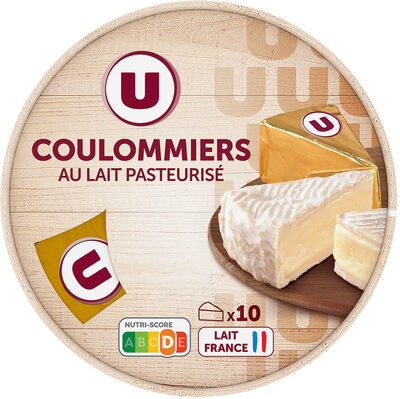 Fromage pasteurisé Coulommiers 23% de MG, x10 - 350g