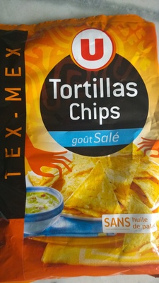 Tortillas chips goût salé sachet de 300g