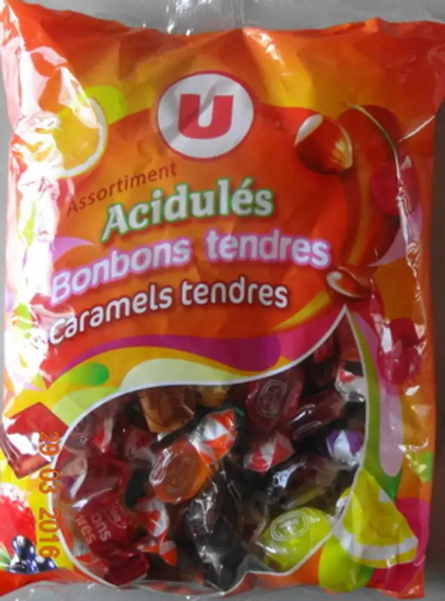 Acidul"s Bonbons tendres, Caraels tendres front packaging