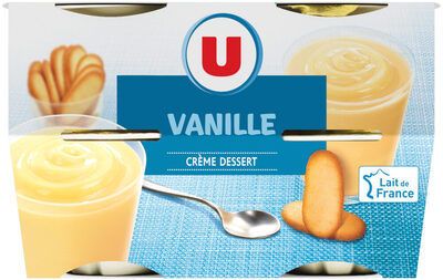 Crème dessert à la vanille front packaging