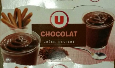 Crème dessert saveur chocolat front packaging