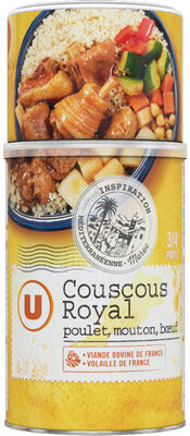 Couscous royal 3 viandes volaille, mouton et boeuf