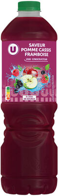 Boisson à base de jus de fruits aromatisée Pommes, Cassis, Framboise -Bouteille de 2L