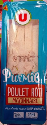 Sandwich pur mie poulet-mayonnaise 140g